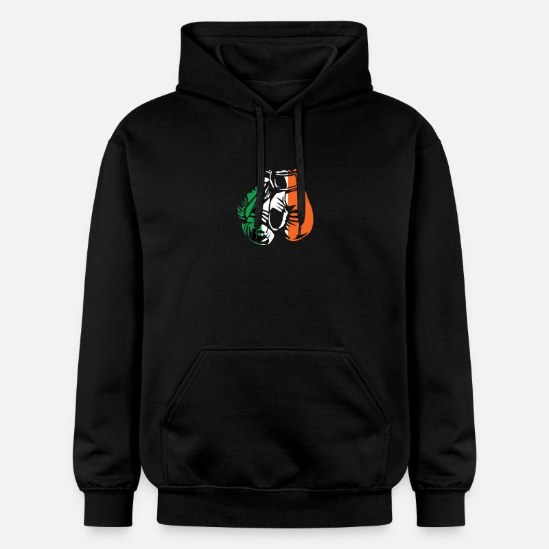 Boxe Drapeau irlandais - Sweat à capuche Softstyle® Gildan Unisexe - noir