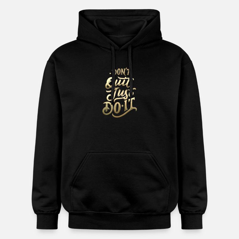 Ne quittez pas Gradient Script - Sweat à capuche Softstyle® Gildan Unisexe - noir