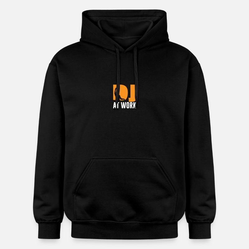 DJ au travail - Sweat à capuche Softstyle® Gildan Unisexe - noir