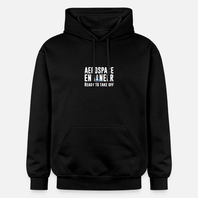 Luft- und Raumfahrttechniker - Startbereit - Gildan Unisex Softstyle® Midweight Hoodie - Schwarz