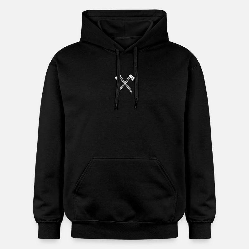 Axe axes croisés - Sweat à capuche Softstyle® Gildan Unisexe - noir