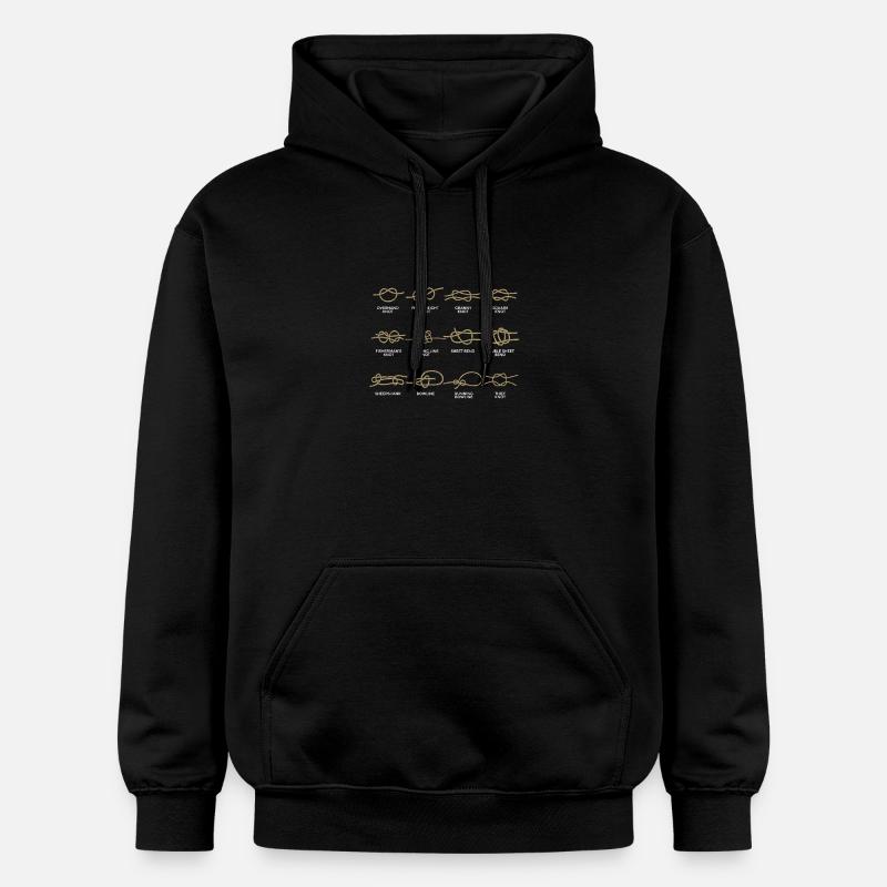Noeud pour bateau - Sweat à capuche Softstyle® Gildan Unisexe - noir