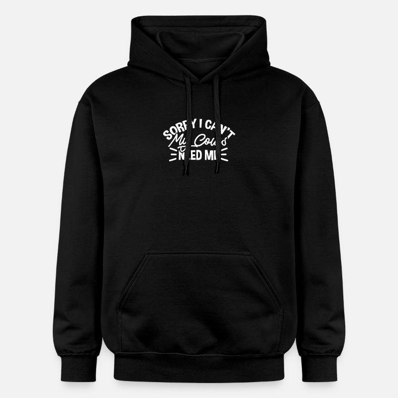 Vaches - Sweat à capuche Softstyle® Gildan Unisexe - noir