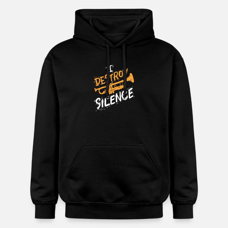 Trompete Trompeter - Gildan Unisex Softstyle® Midweight Hoodie - Schwarz