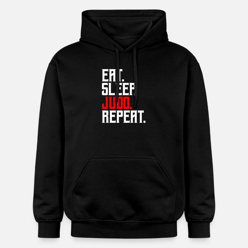 Judo - Sweat à capuche Softstyle® Gildan Unisexe - noir