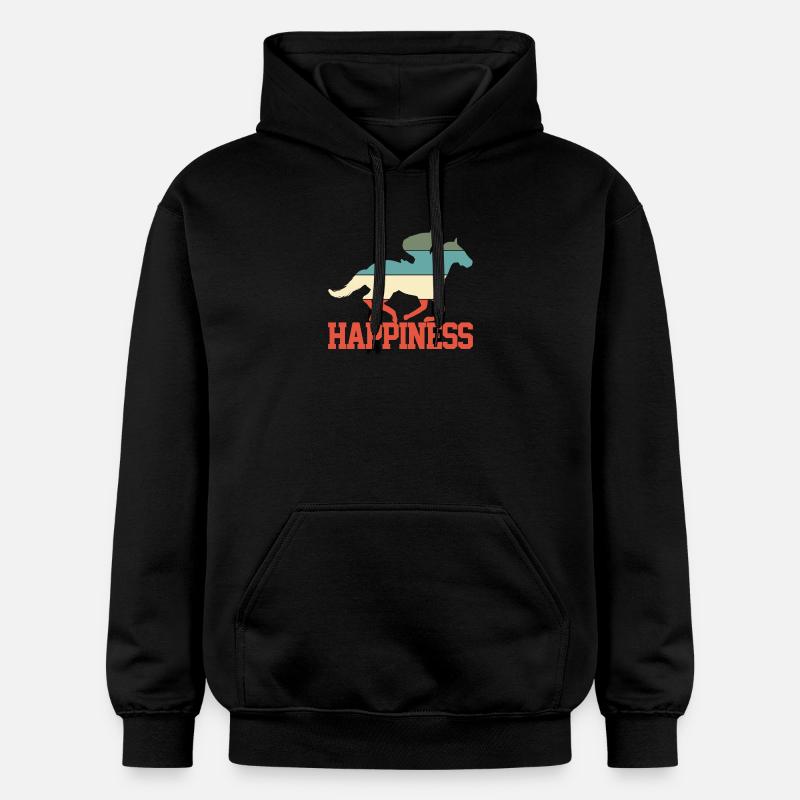 Cheval Cavaliers - Sweat à capuche Softstyle® Gildan Unisexe - noir