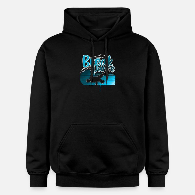 Breakdance - Sweat à capuche Softstyle® Gildan Unisexe - noir