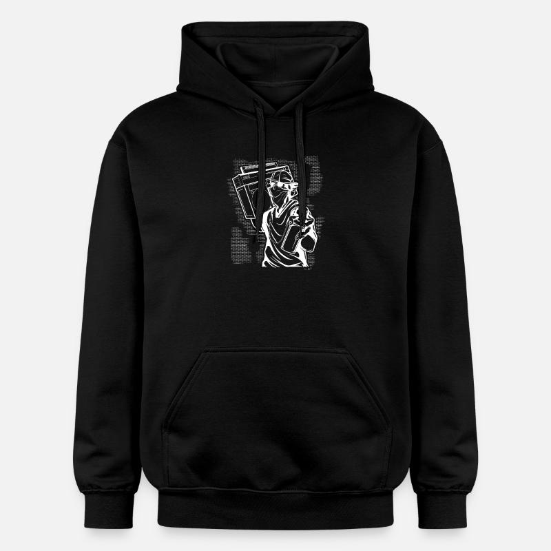 graffiti - Sweat à capuche Softstyle® Gildan Unisexe - noir