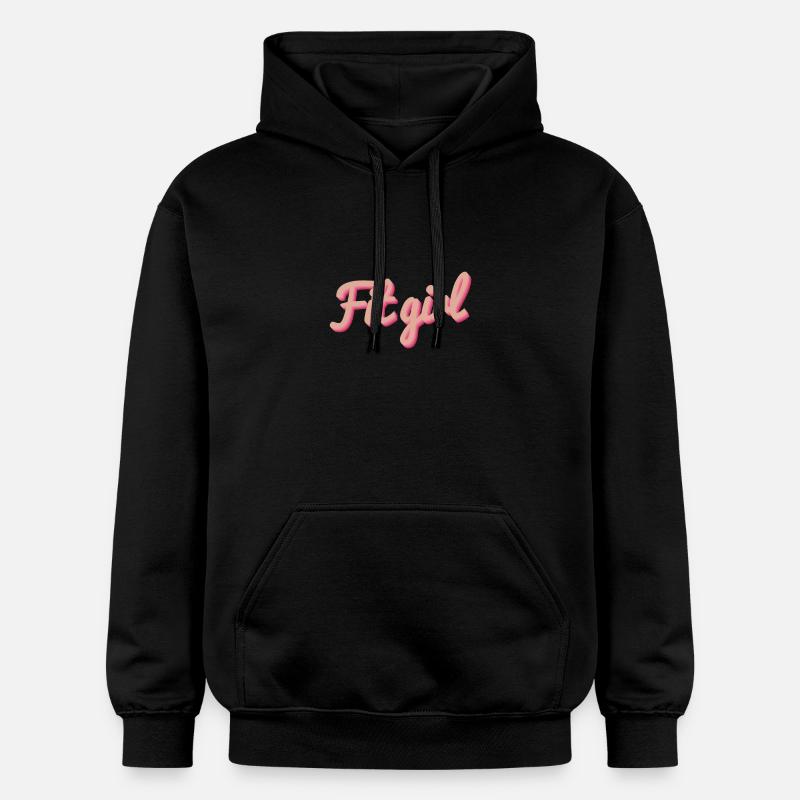 Fitgirl Rose 3D Script - Sweat à capuche Softstyle® Gildan Unisexe - noir