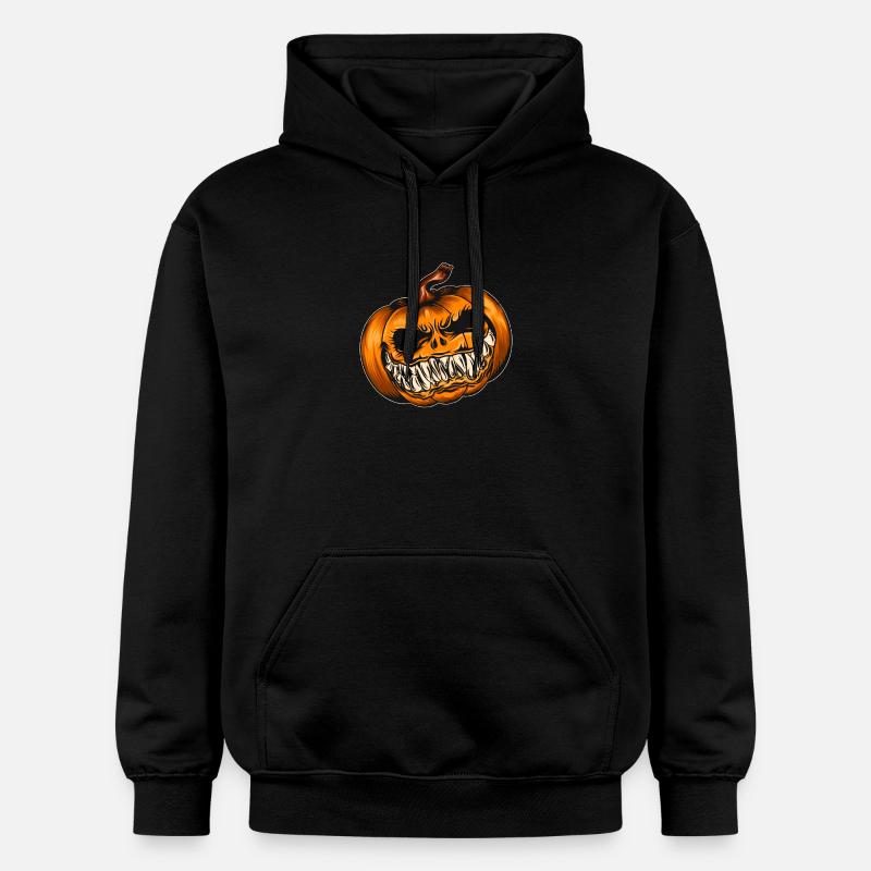 Rire effrayant de citrouille - Sweat à capuche Softstyle® Gildan Unisexe - noir