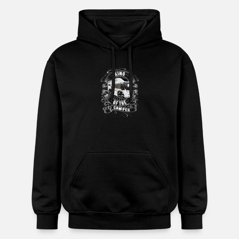Roi du campeur - Sweat à capuche Softstyle® Gildan Unisexe - noir