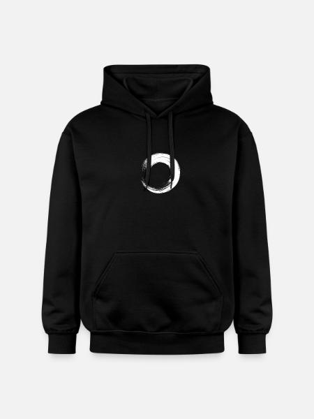 circle - Gildan Unisex Softstyle® Midweight Hoodie - black