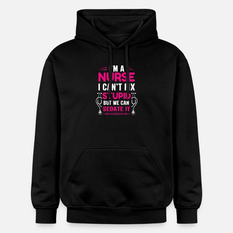 Infirmière - Sweat à capuche Softstyle® Gildan Unisexe - noir