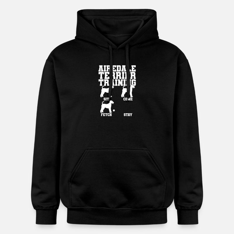 Airedale Terrier Dresseur de chiens - Sweat à capuche Softstyle® Gildan Unisexe - noir
