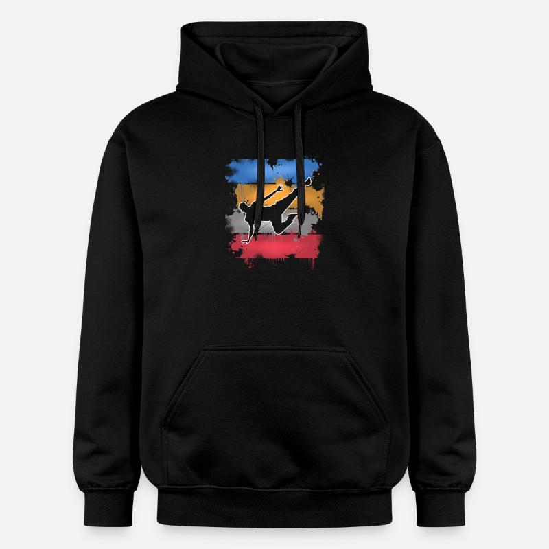 Breakdance - Sweat à capuche Softstyle® Gildan Unisexe - noir