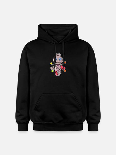 Vaudou doll - Sweat à capuche Softstyle® Gildan Unisexe - noir