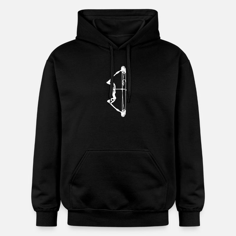 Bogenschießen Bogenjäger Bogenjagd - Gildan Unisex Softstyle® Midweight Hoodie - Schwarz