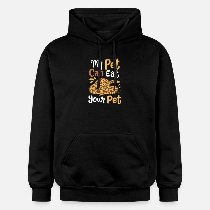 Python Snake Snake Owner - Gildan Unisex Softstyle® Midweight Hoodie - black