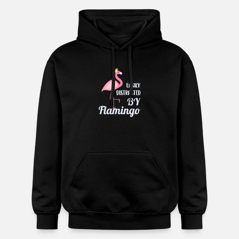 Flamingo - Sweat à capuche Softstyle® Gildan Unisexe - noir