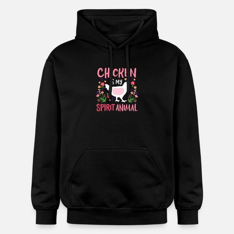 Poules Poules Élevage de poulets - Sweat à capuche Softstyle® Gildan Unisexe - noir