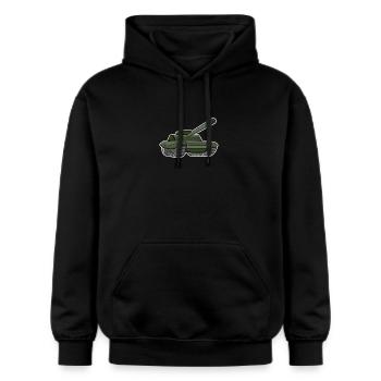 tank - Gildan Unisex Softstyle® Midweight Hoodie - black - Front - Marisol (170cm) & Nik (191cm)