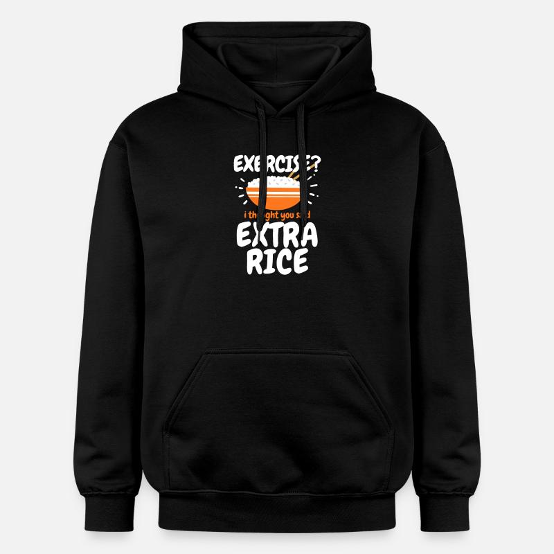 Reis Extra Reis philippinisches Essen - Gildan Unisex Softstyle® Midweight Hoodie - Schwarz