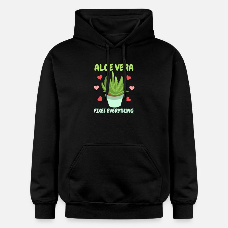 Aloe Vera Succkulente - Sweat à capuche Softstyle® Gildan Unisexe - noir