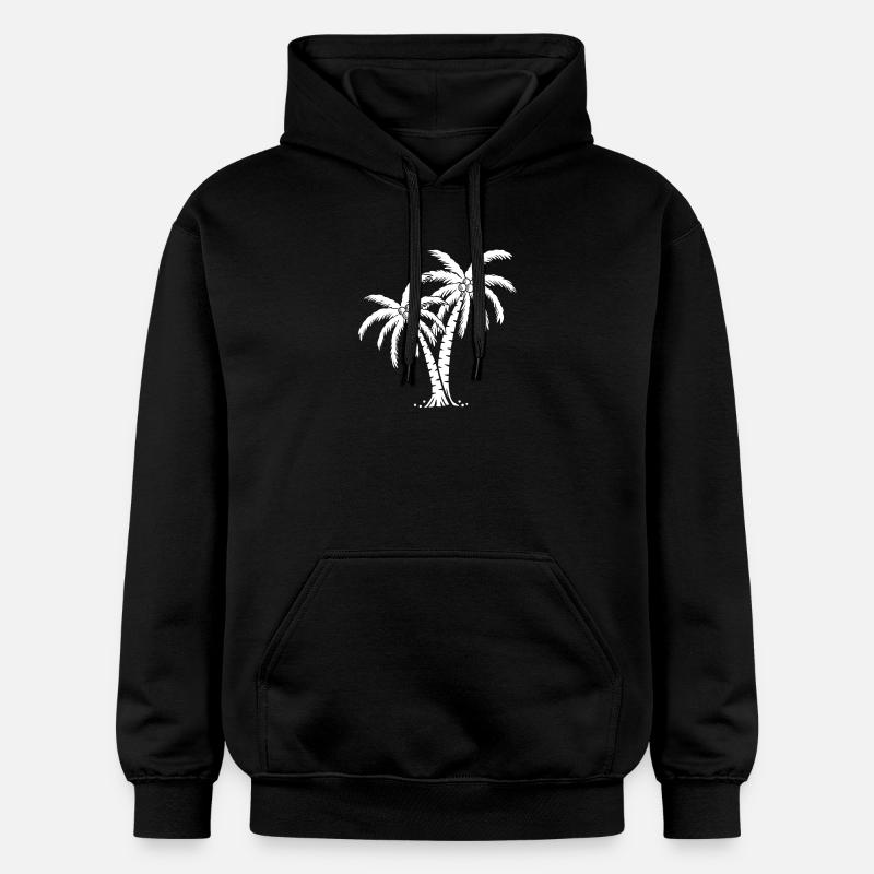 Palmier - Sweat à capuche Softstyle® Gildan Unisexe - noir