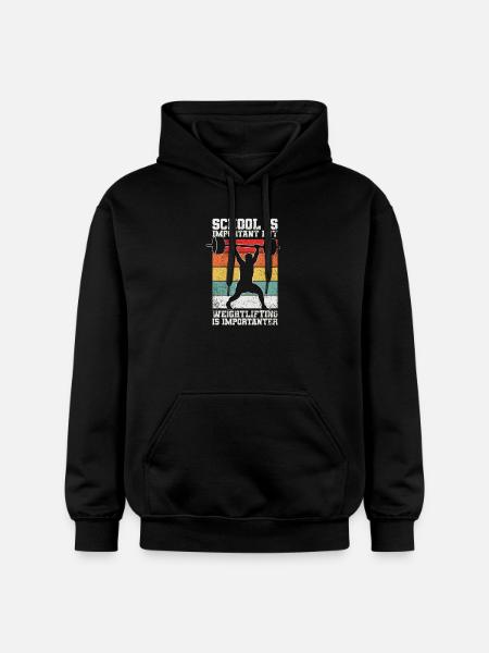 Gewichtheben - Gildan Unisex Softstyle® Midweight Hoodie - Schwarz