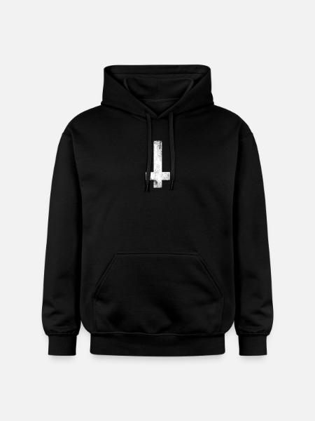 Satan Cross - Gildan Unisex Softstyle® Midweight Hoodie - black