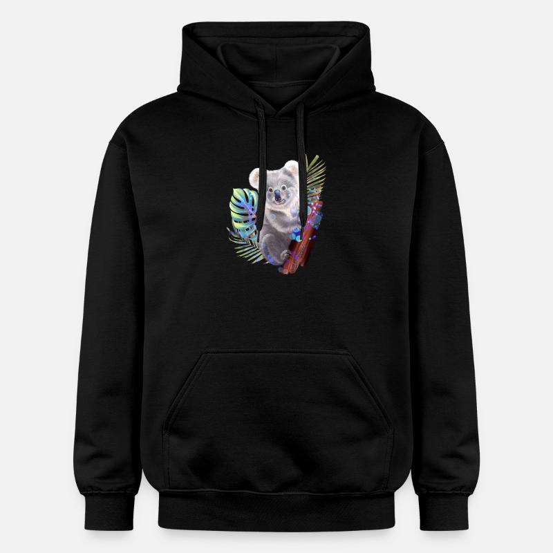 Koala - Sweat à capuche Softstyle® Gildan Unisexe - noir