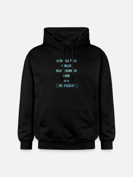 Junggesellenabschied Saufspruch Malle - Gildan Unisex Softstyle® Midweight Hoodie - Schwarz