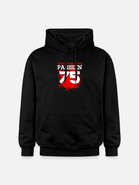 Sang Pour Sang Parisien - 75 - Sweat à capuche Softstyle® Gildan Unisexe - noir