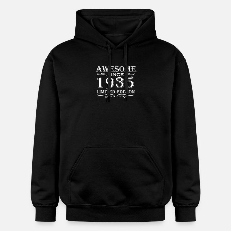 1935 - Né en 1935 - Sweat à capuche Softstyle® Gildan Unisexe - noir