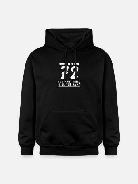 J’ai 72 ans – 72e anniversaire - Sweat à capuche Softstyle® Gildan Unisexe - noir