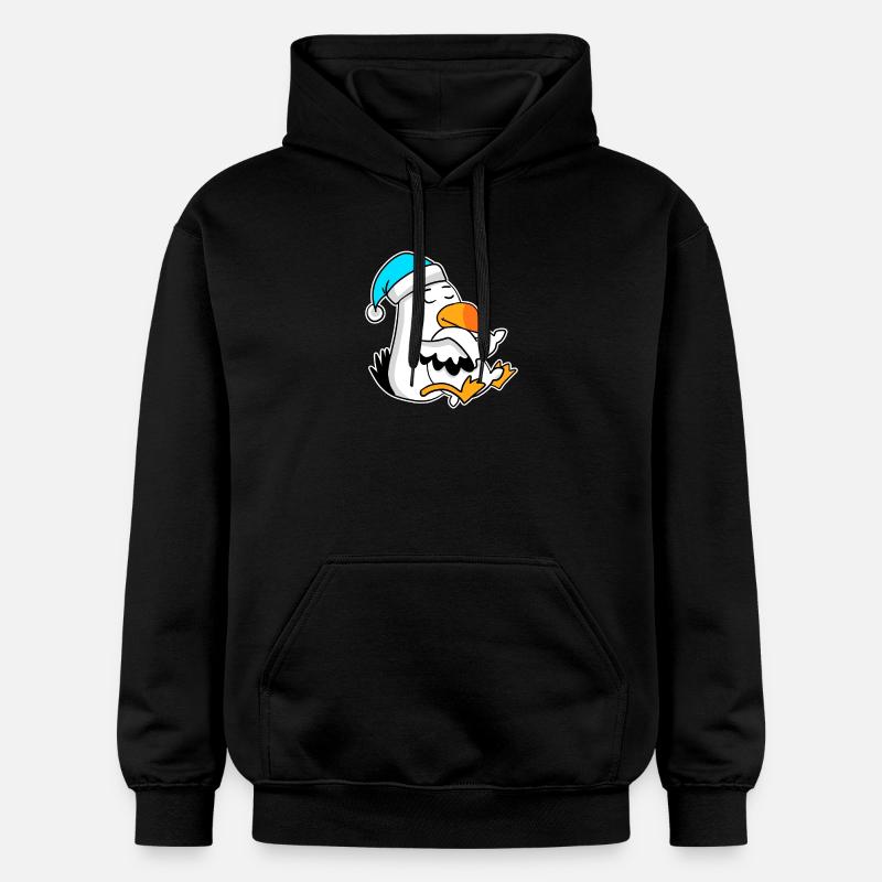 Albatros Oiseau mouette - Sweat à capuche Softstyle® Gildan Unisexe - noir