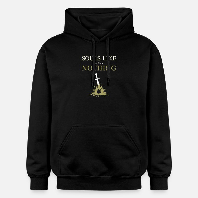 Seelen-Like oder nichts - Gildan Unisex Softstyle® Midweight Hoodie - Schwarz
