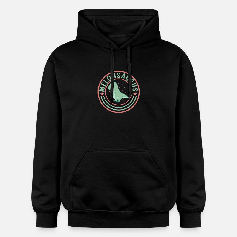 Pastèque pastèque végétarienne T Rex - Sweat à capuche Softstyle® Gildan Unisexe - noir