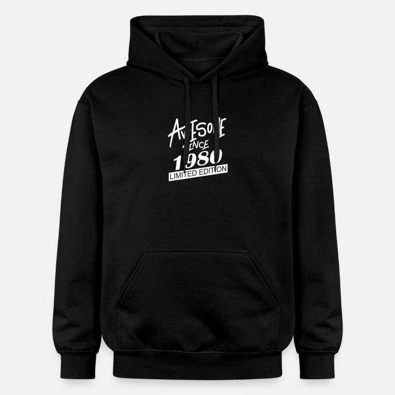 1980 Cadeau - Sweat à capuche Softstyle® Gildan Unisexe - noir
