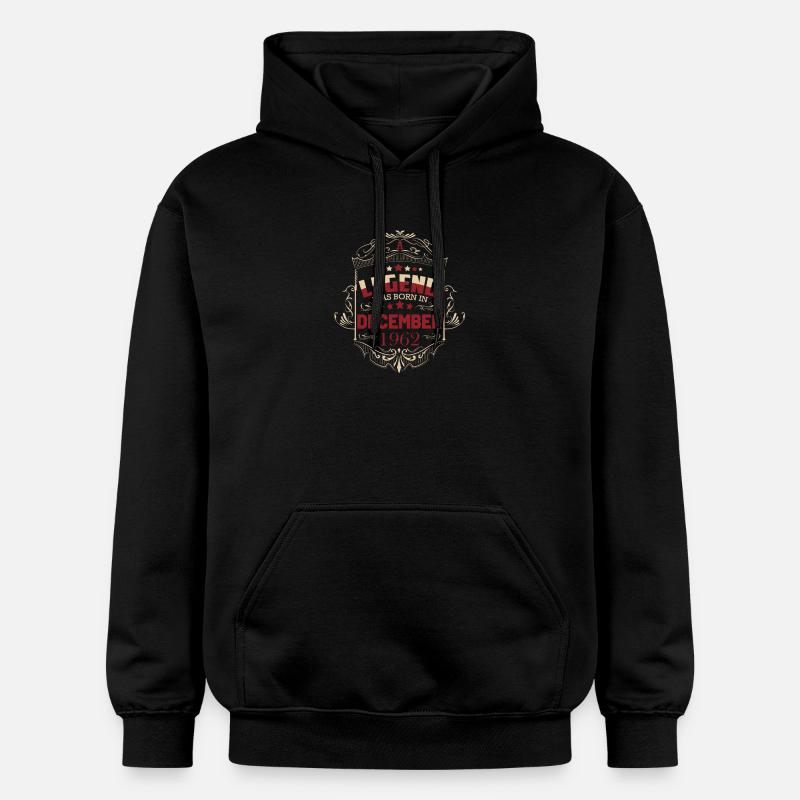 Anniversaire décembre 1962 Millésime - Sweat à capuche Softstyle® Gildan Unisexe - noir