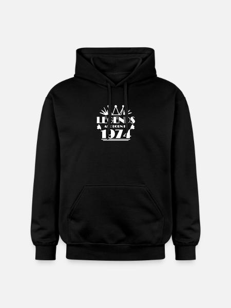 1974 - Born 1974 - Gildan Unisex Softstyle® Midweight Hoodie - black