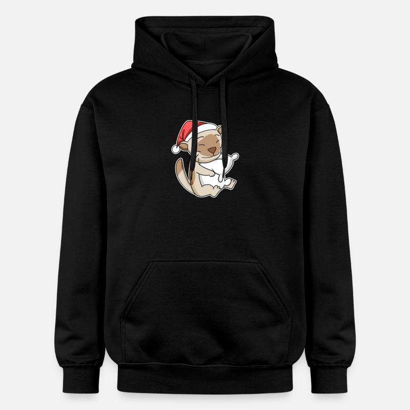 Chat birman Noël Sommeil Fatigué - Sweat à capuche Softstyle® Gildan Unisexe - noir