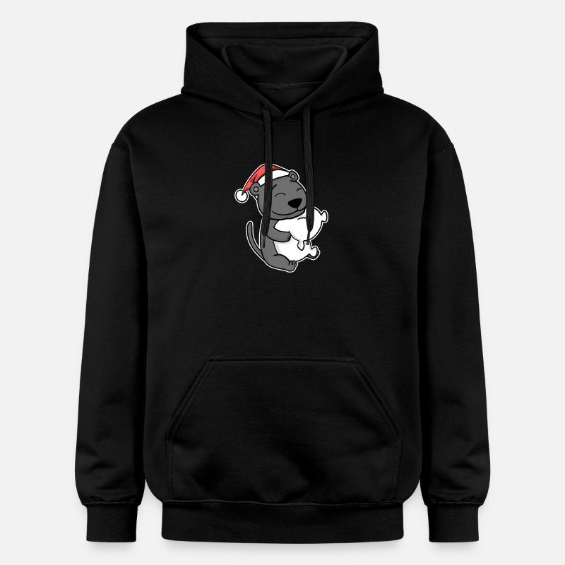 Black Panther Noël Sommeil Sommeil - Sweat à capuche Softstyle® Gildan Unisexe - noir