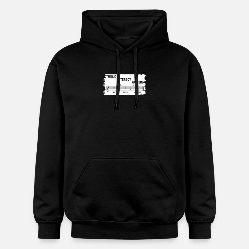 La littératie musicale, ça compte - Sweat à capuche Softstyle® Gildan Unisexe - noir