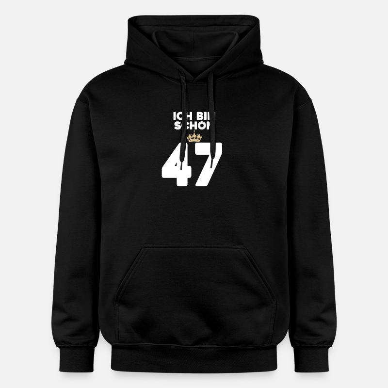 ICH BIN 37 - Gildan Unisex Softstyle® Midweight Hoodie - Schwarz