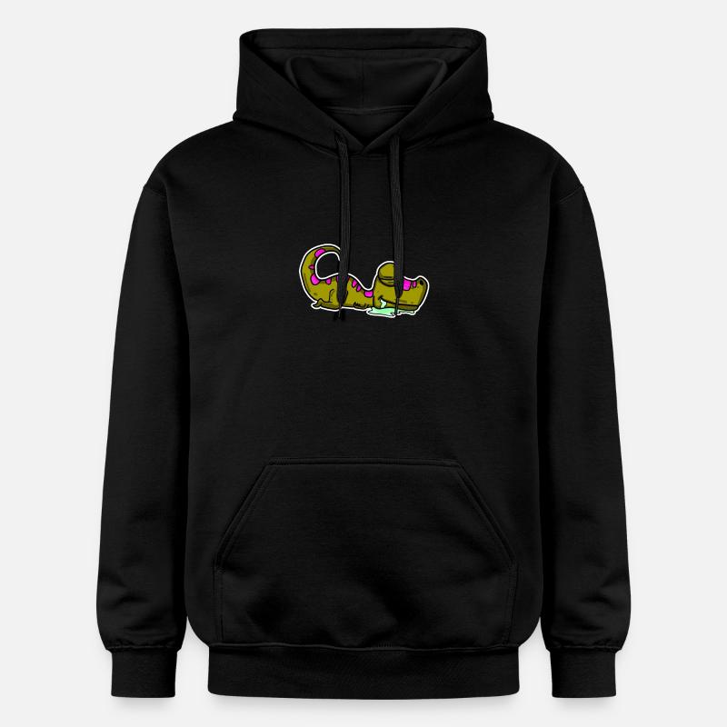 Dino endormi - Sweat à capuche Softstyle® Gildan Unisexe - noir