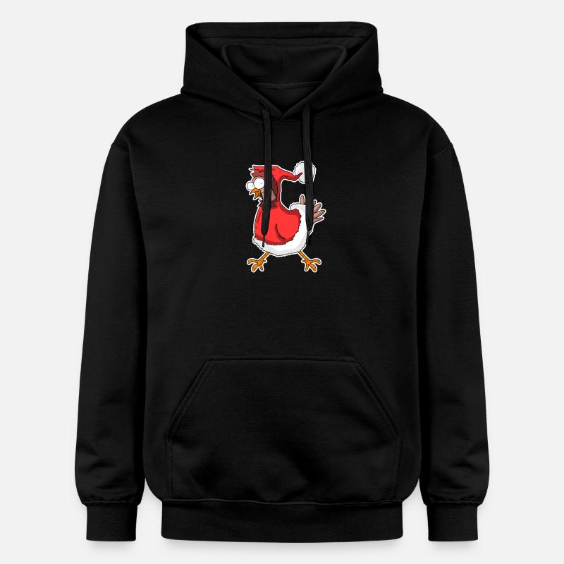 Poulet de Noël - Sweat à capuche Softstyle® Gildan Unisexe - noir