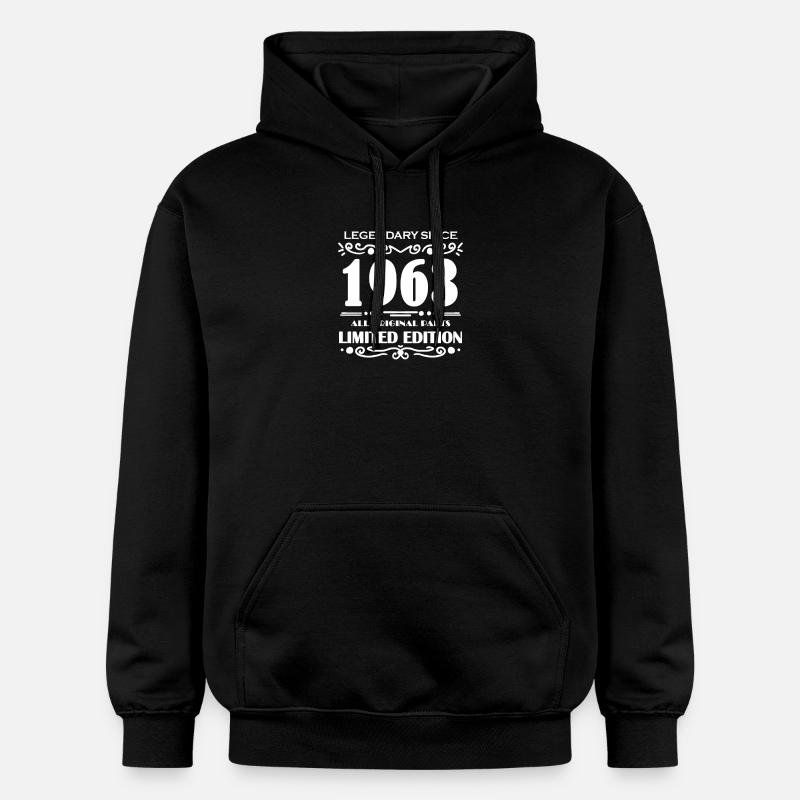 1963 - Né en 1963 - Sweat à capuche Softstyle® Gildan Unisexe - noir