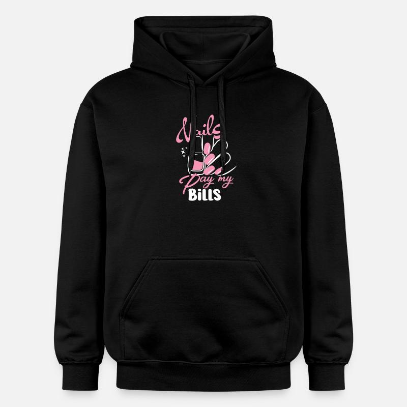 Nails Pay My Bills Manucure - Sweat à capuche Softstyle® Gildan Unisexe - noir