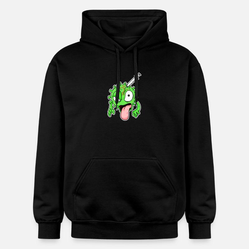 Virus Impfung - Gildan Unisex Softstyle® Midweight Hoodie - Schwarz
